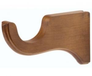 Kirsch 1-3/8" Wood Brackets 820 Estate Oak 6" Return